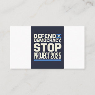 Stop Project 2025 Business Card