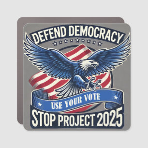 Stop Project 2025 Car Magnet