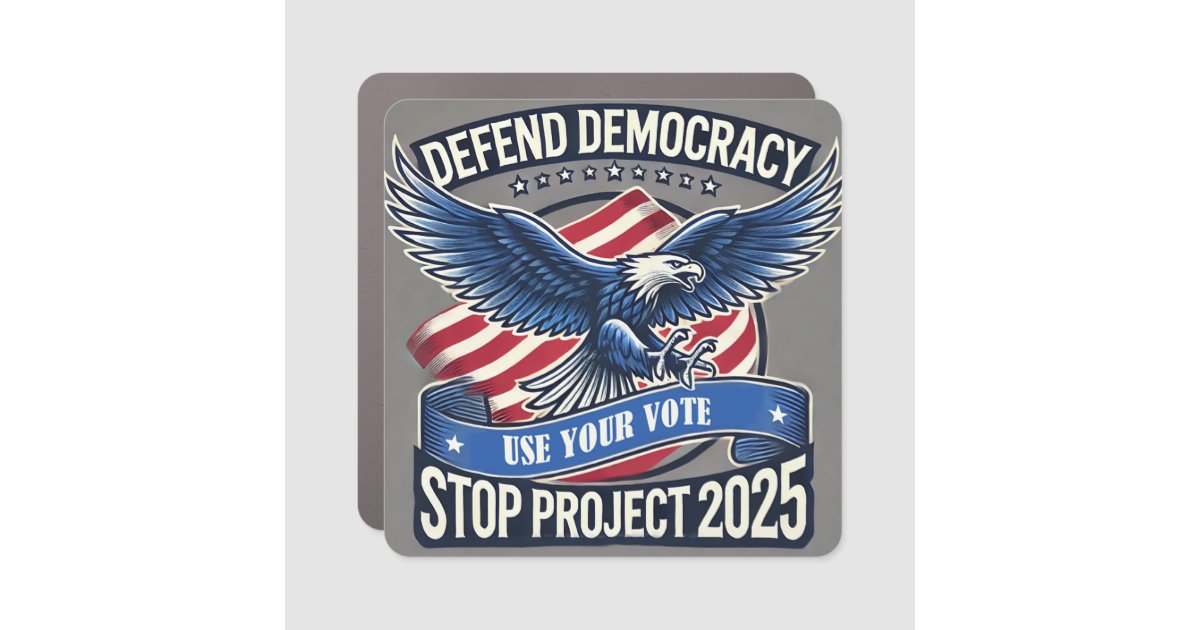 Stop Project 2025 Car Magnet | Zazzle