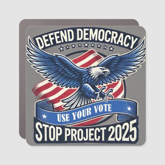 Stop Project 2025 Car Magnet (Front)
