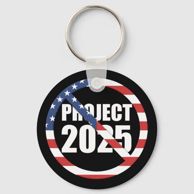 Stop Project 2025 Keychain (Front)