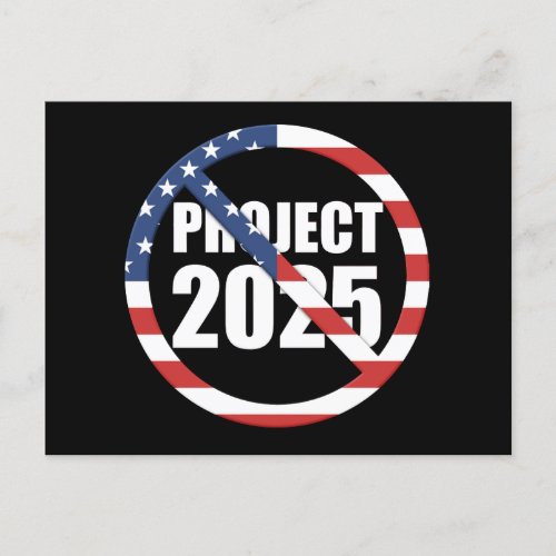 Stop Project 2025 Postcard