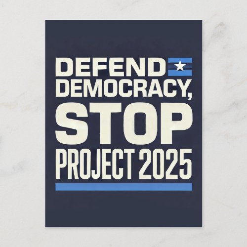 Stop Project 2025 Postcard