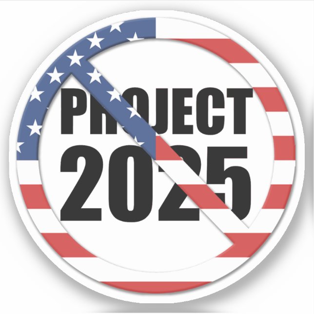 Stop Project 2025 Sticker (Front)
