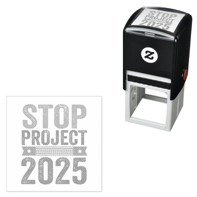 Stop Project 2025 Trump American Patroitic  Self-inking Stamp (In Situ)