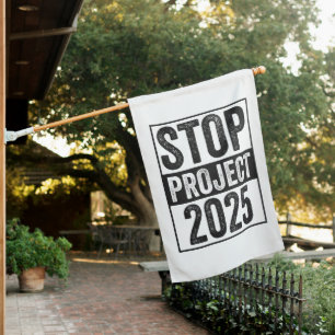 Stop Project 2025 Trump Harris American Patroitic House Flag