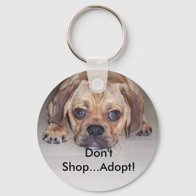 Stop Puppy Mills Keychain (Front)