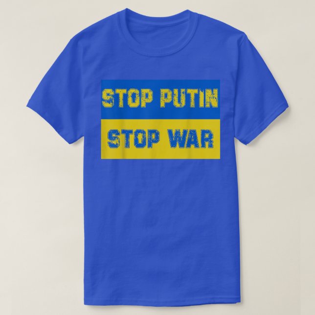 Stop putin stop war  T-Shirt (Design Front)