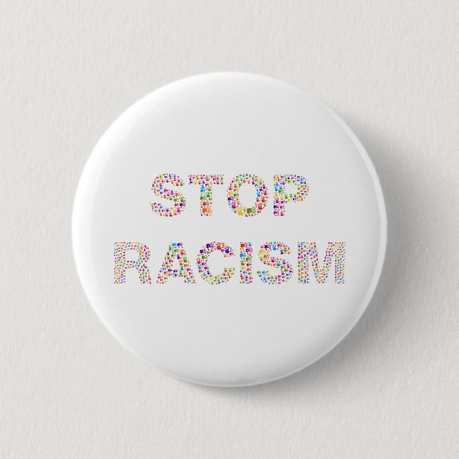 stop racism button (Front)