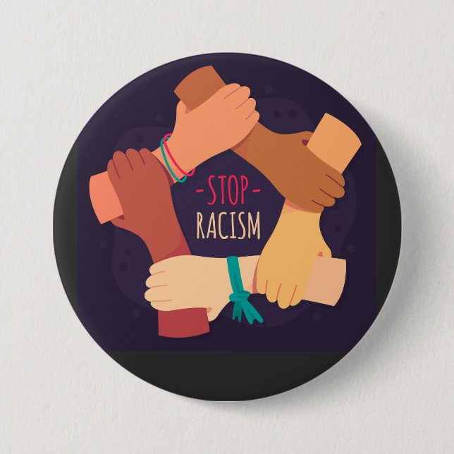 Stop Racism Button (Front)