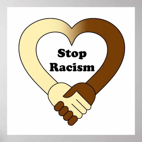 Stop racism poster | Zazzle.com