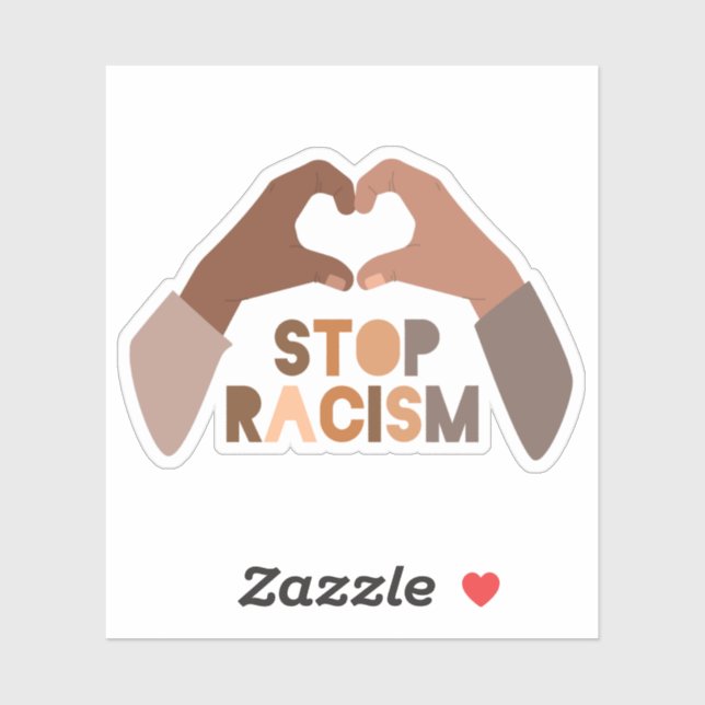 Stop Racism Sticker (Sheet)