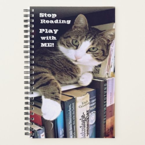 Stop Reading Play With ME Cat Demands Attention Planner