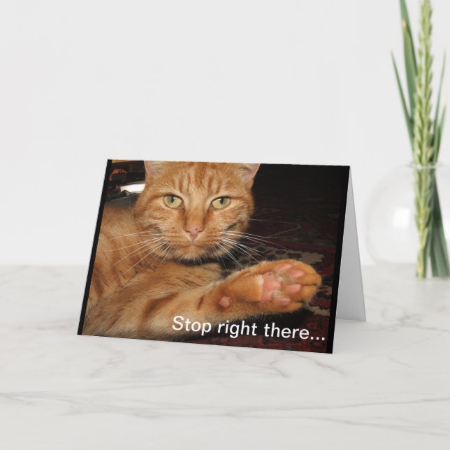 Stop right there card (Front)