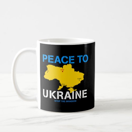 Stop Russia Peace To Ukraine Coffee Mug