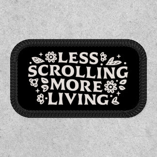 Stop scrolling doomscrolling quotes aesthetic patch