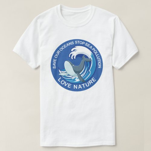Stop Sea Pollution Earth Day T_Shirt