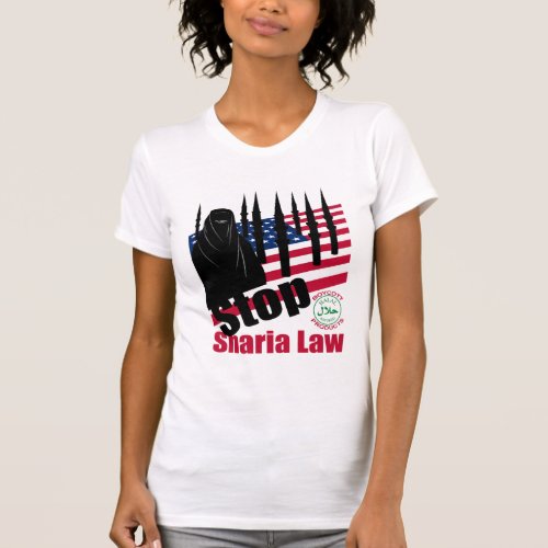 STOP SHARIA LAW usa T_Shirt