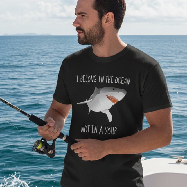Stop Shark Finning Belong In Ocean Not Soup T-Shirt (Creator Uploaded)