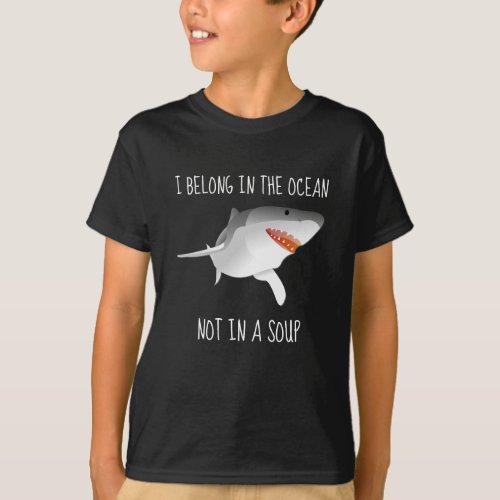 Stop Shark Finning Belong In Ocean Not Soup T_Shirt