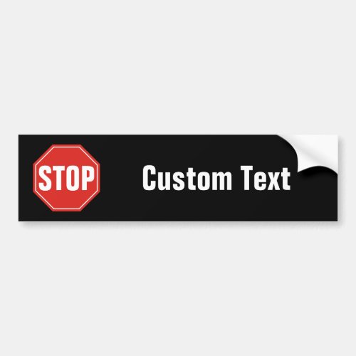 STOP Sign Bumper Sticker