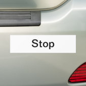 Stop Sign/ Bumper Sticker (On Car)