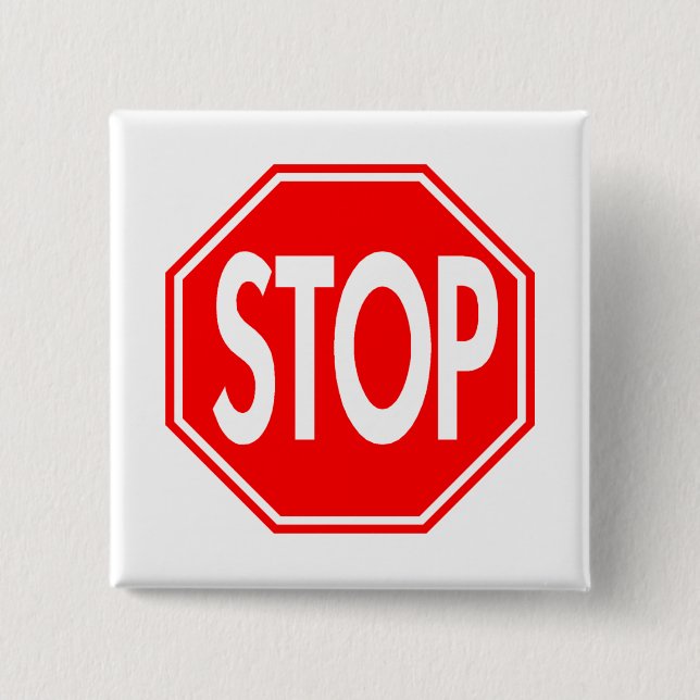 Stop Sign Button (Front)