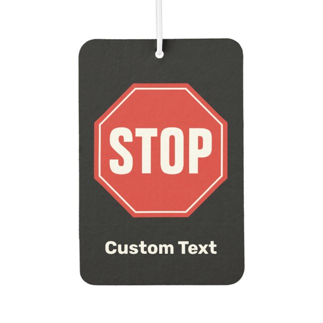 STOP Sign Car Air Freshener (Front)