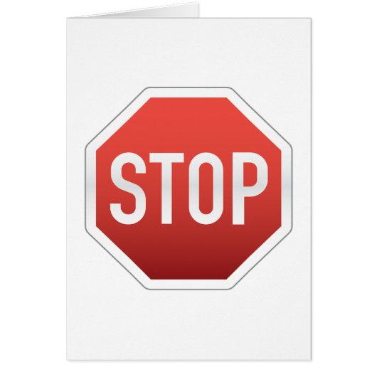 STOP sign Cards (Front)