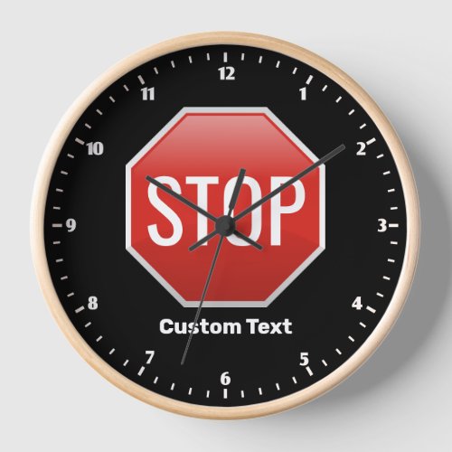 STOP Sign Clock