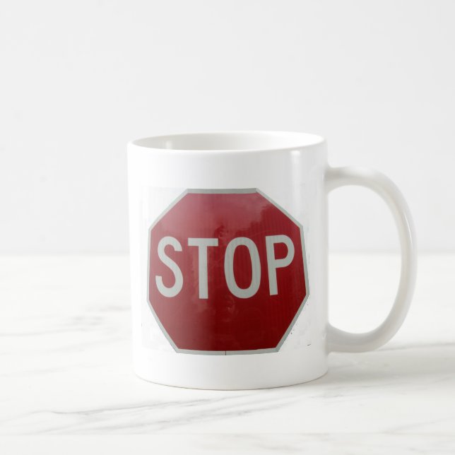 Stop Sign Coffee Mug (Right)