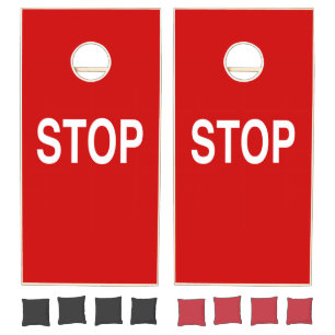 Stop Sign  Cornhole Set