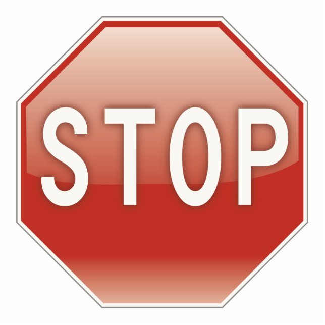 Stop sign cutout (Front)