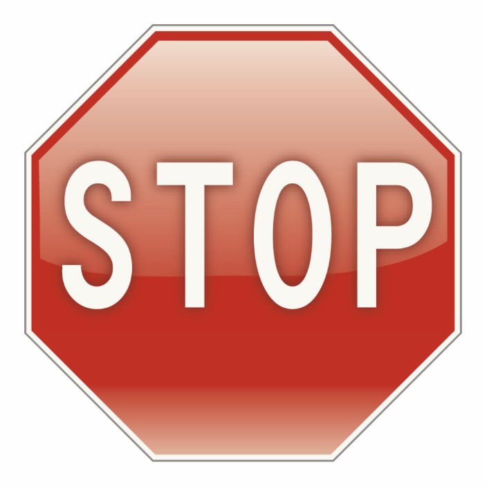 Stop sign cutout | Zazzle.com