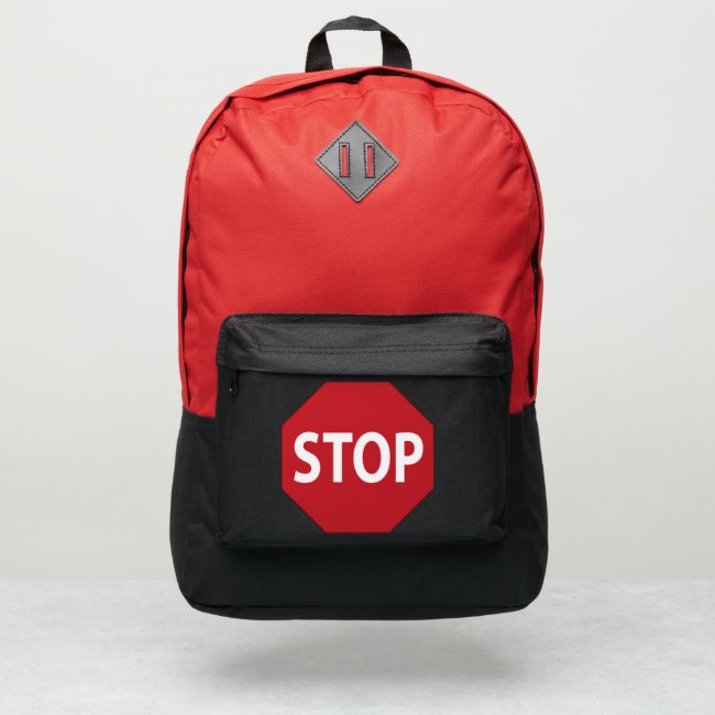STOP Sign Design Port Authority Backpack