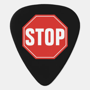 STOP Sign Guitar Pick