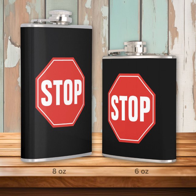 STOP Sign Hip Flask (Creator Uploaded)