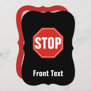 STOP Sign Invitation