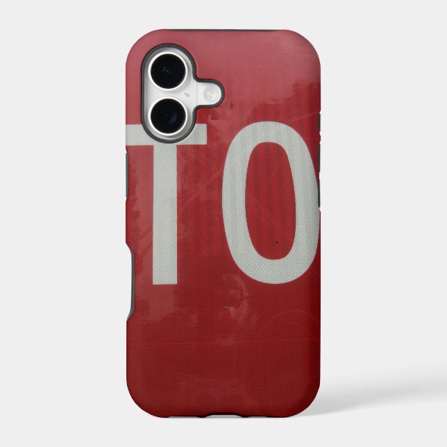 Stop Sign Iphone Case (Back)