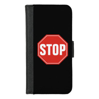 STOP Sign iPhone 8/7 Wallet Case