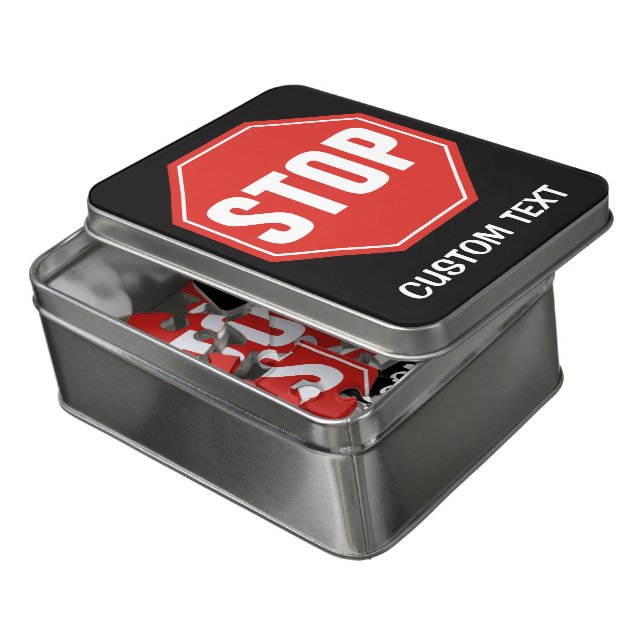 STOP Sign Jigsaw Puzzle (Lid Open)