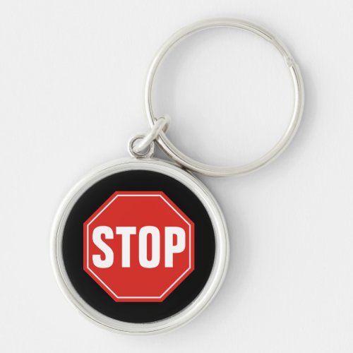 STOP Sign Keychain