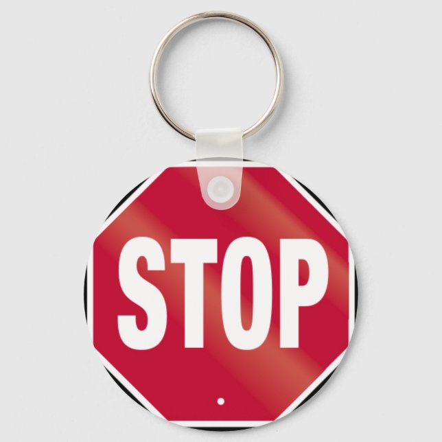 Stop Sign Keychain (Front)