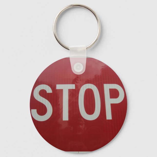 Stop Sign Keychain (Front)