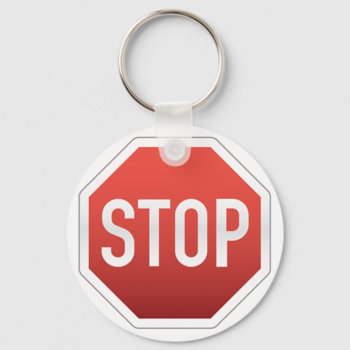 STOP sign Keychain