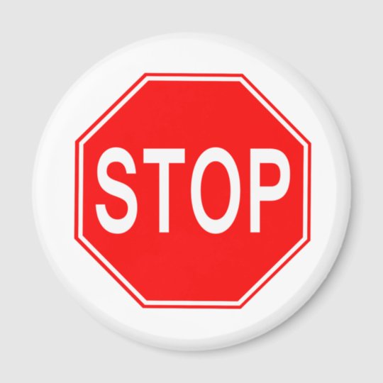 STOP Sign - Magnet | Zazzle.com