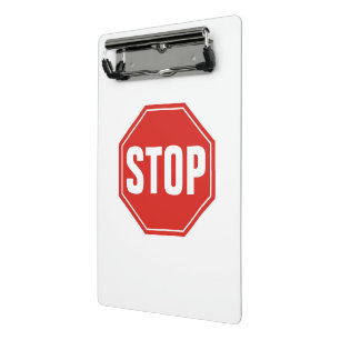 STOP Sign Mini Clipboard