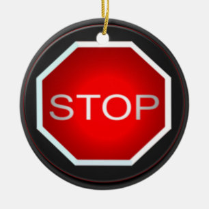 Stop Sign Ornament