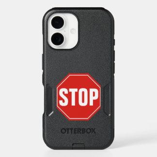 STOP Sign iPhone 16 Case