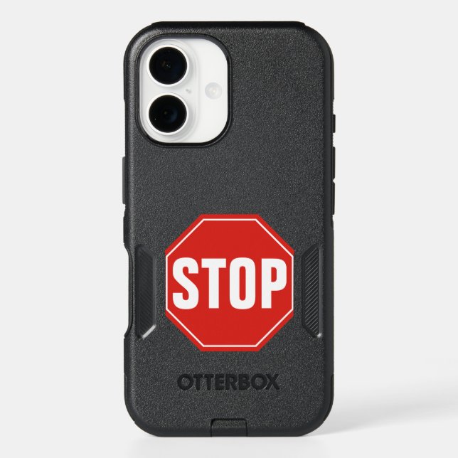 STOP Sign Otterbox iPhone Case (Back)